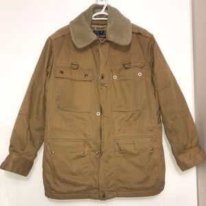 Henry Christian Tan Sheepskin Lamb FurLined Jacket